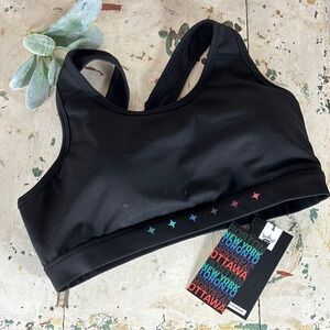Royalty > New with Tags Black Padded Sports Bra Large